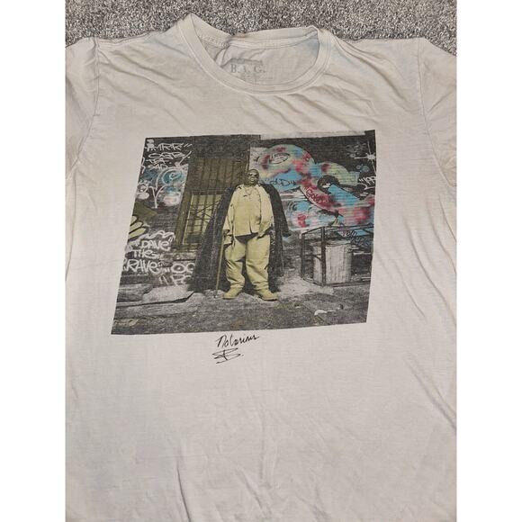 The Notorious B.I.G. Mens White‎ Graphic T Shirt Size M - Picture 7 of 8